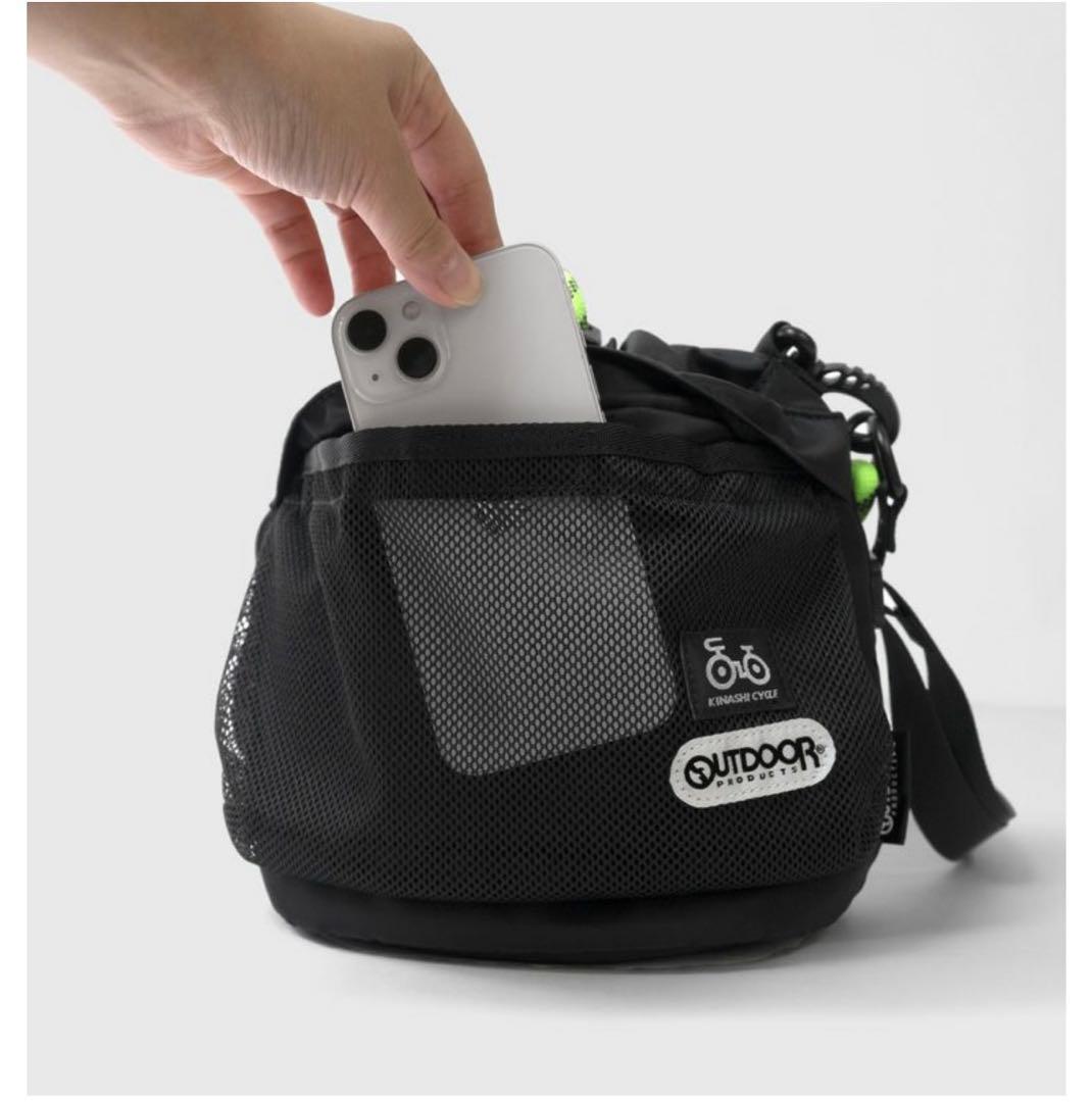 OUTDOOR PRODUCTS×木梨サイクル コラボ巾着ショルダー