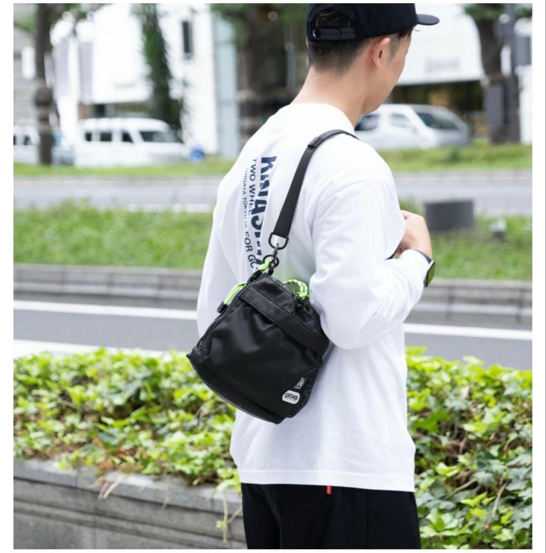 OUTDOOR PRODUCTS×木梨サイクル コラボ巾着ショルダー