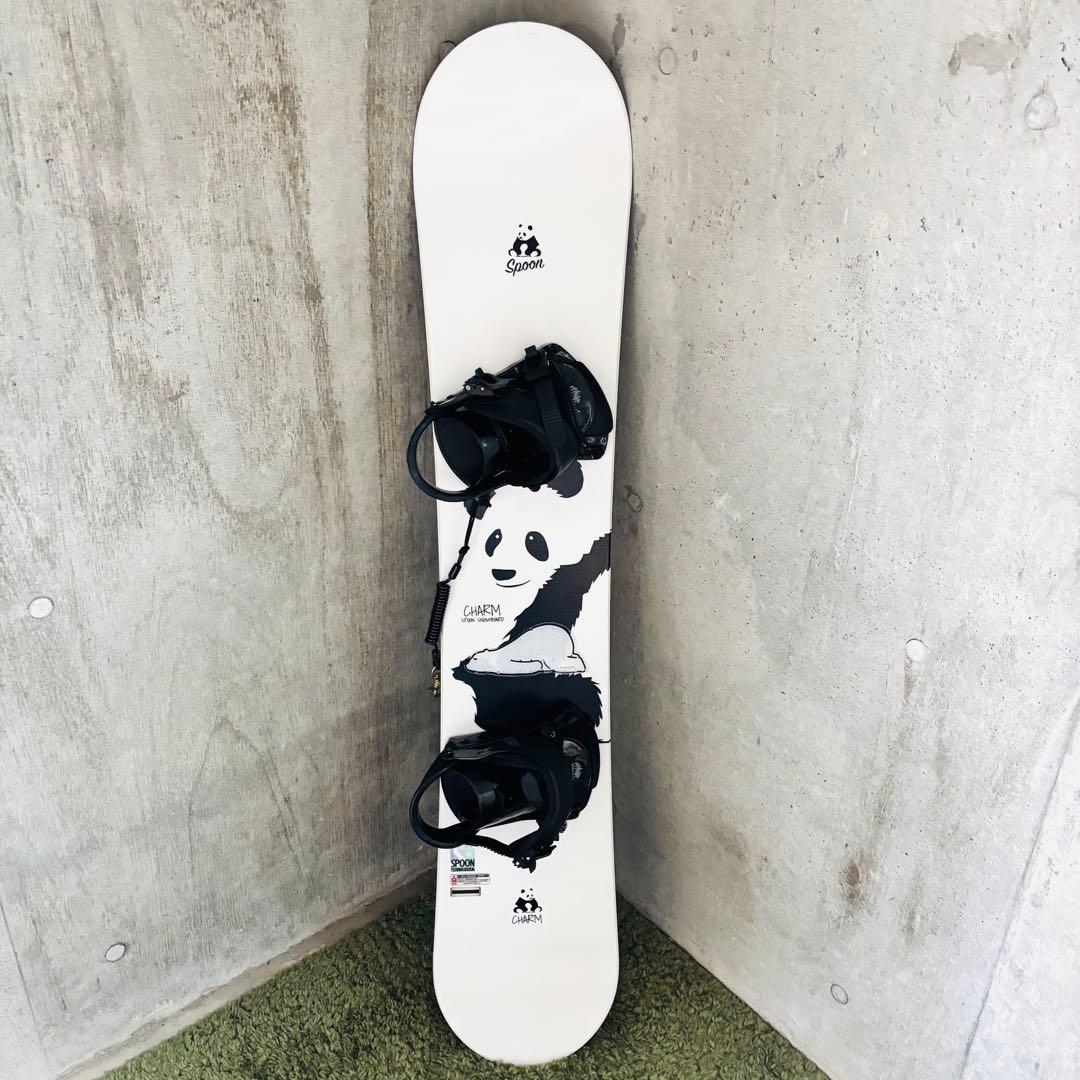 【美品】Spoon Charm 150cm スノーボード パンダ 付属品多数