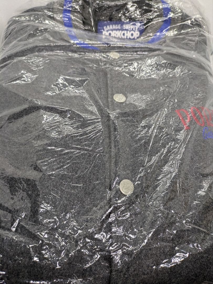 PORKCHOP MELTON VARSITY JACKET GRAY　木村拓哉