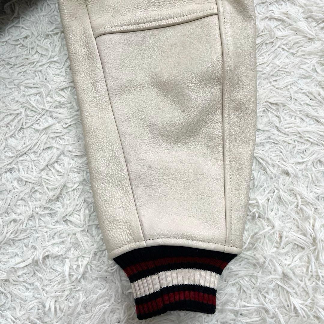 限定品　AVIREX×DISNEY　ミッキー　スタジャン　袖レザーLワッペン美品