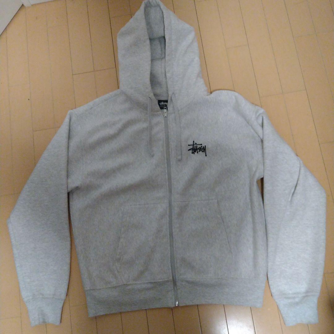 ステューシーBASIC STUSSY ZIP HOODIE M ジップパーカー - メルカリ