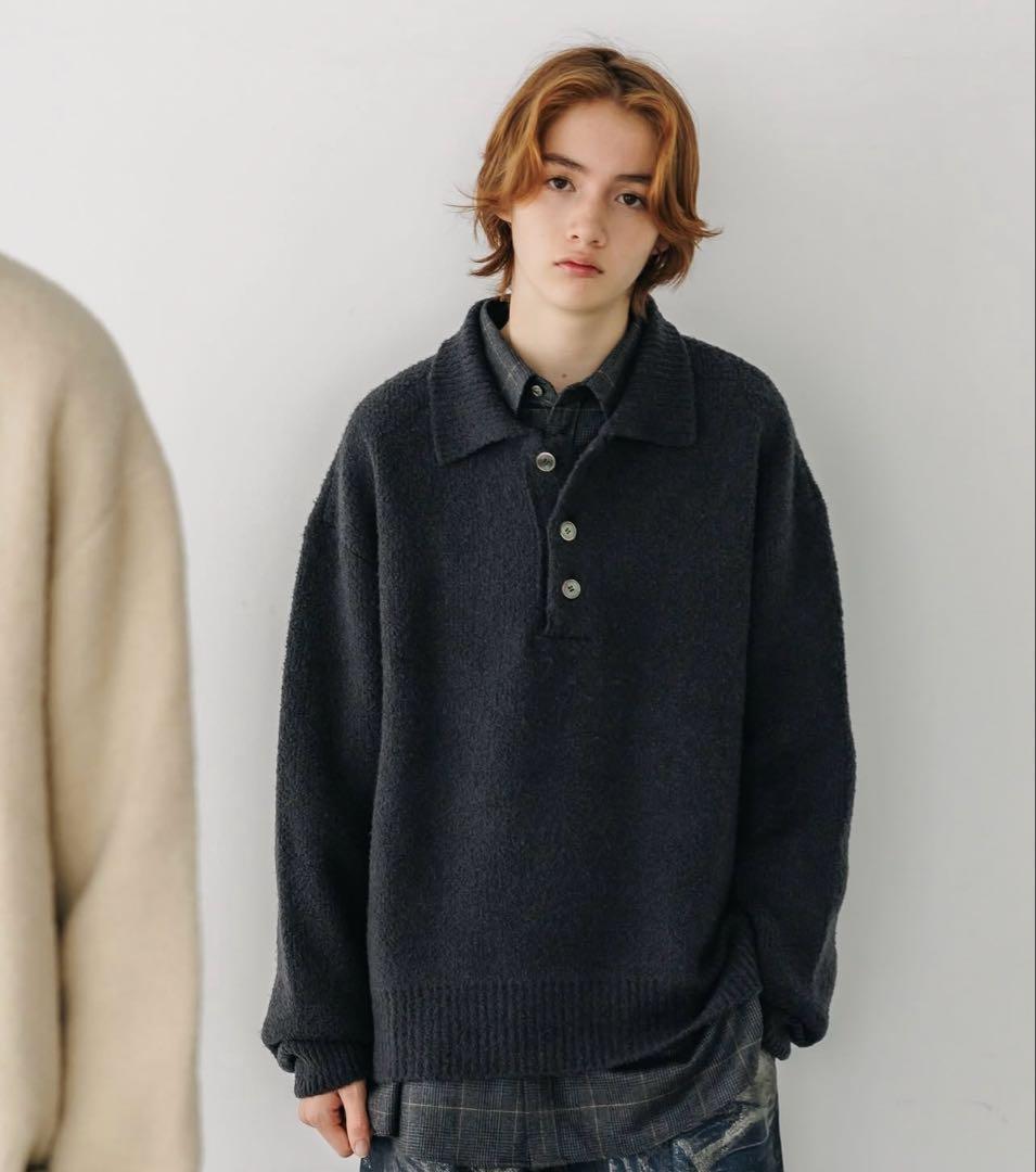 CLESSTE SLUB PILE KNIT POLO ニットポロ - メルカリ