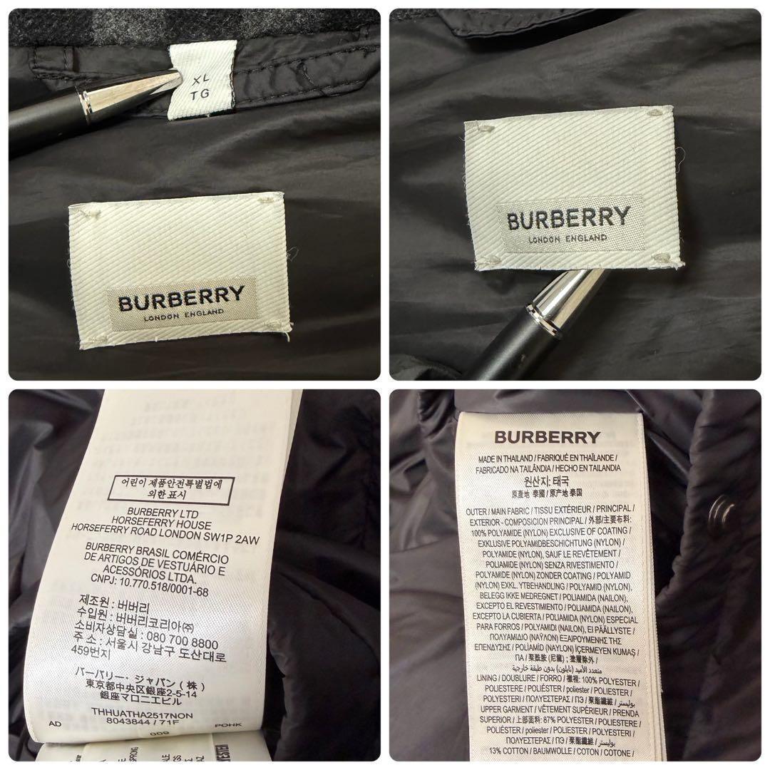 【極美品XL】BURBERRY 2way ダウンジャケット ベスト ブラック