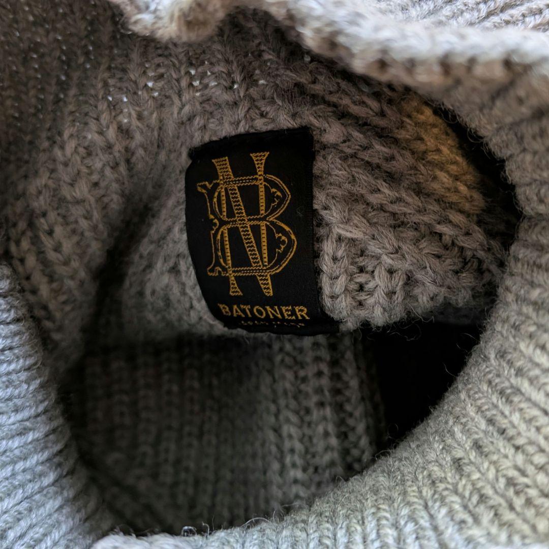 BATONER ボトルネックセーター サイズ2 シルバーグレー系