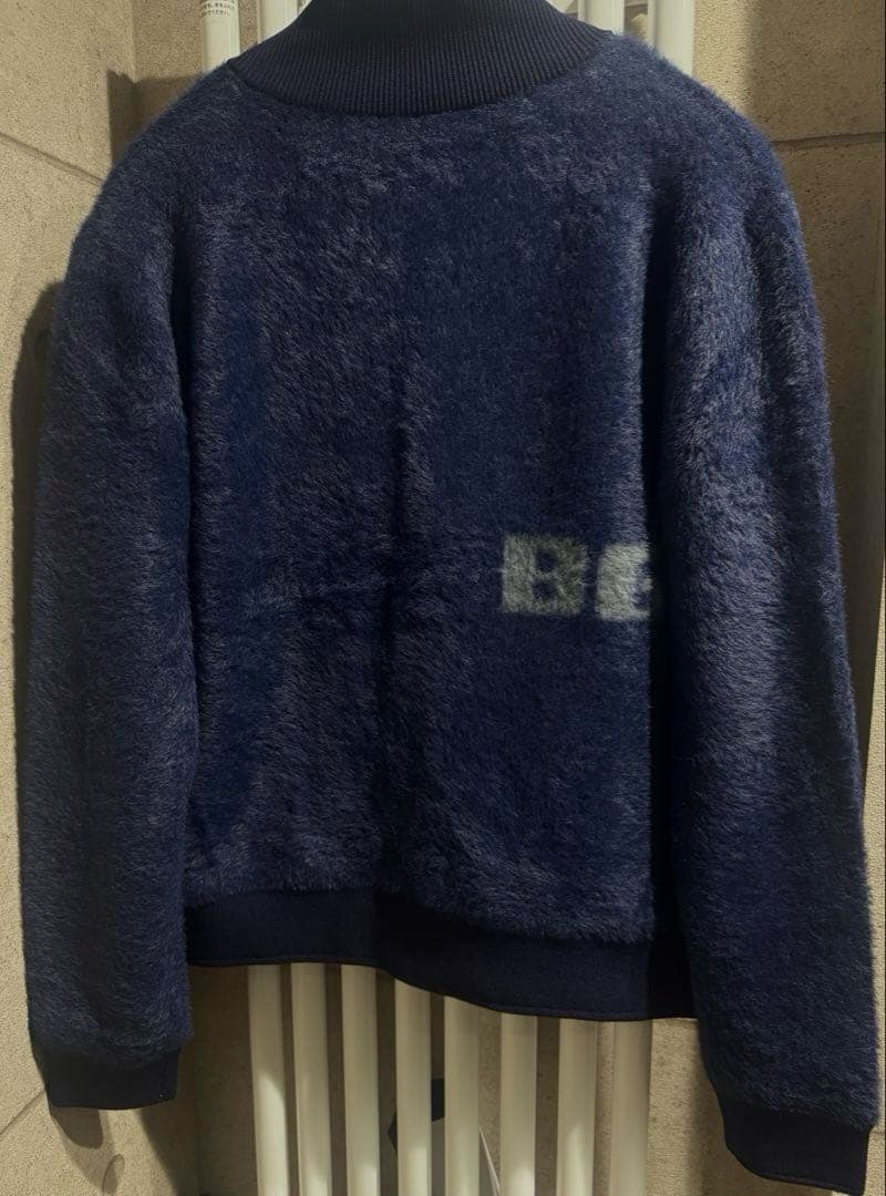 BRIEFING シャギーブルゾンネイビー M