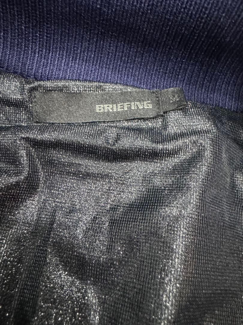 BRIEFING シャギーブルゾンネイビー M