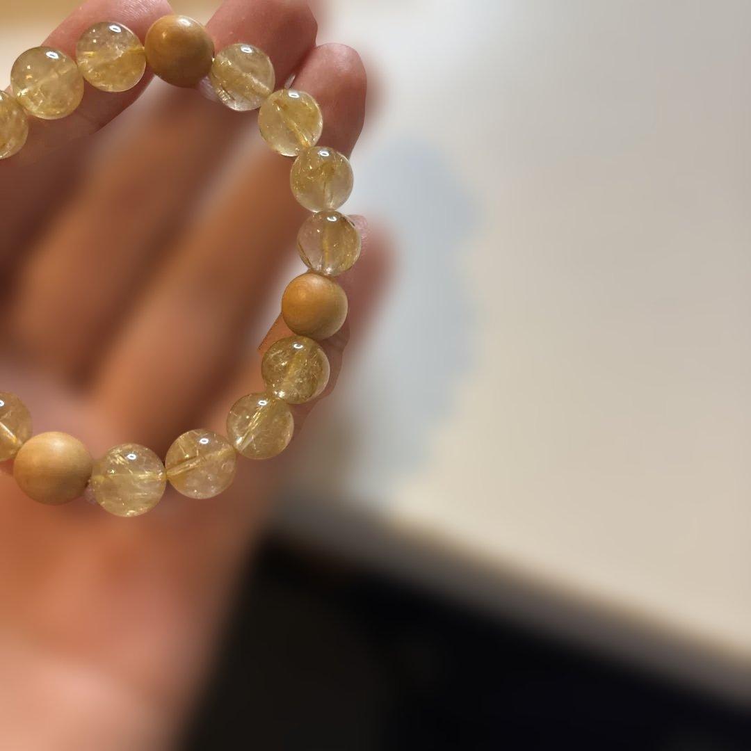 ルチルに柘植をつけてみました！ズンとくるのに落ち着く！