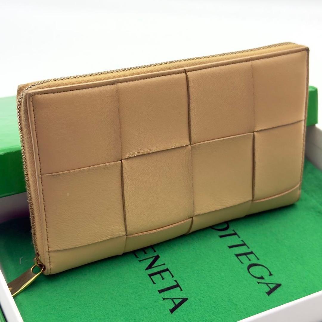 ボッテガヴェネタ【現行　最高級美品】カセット　 ラウンドファスナー　 長財布