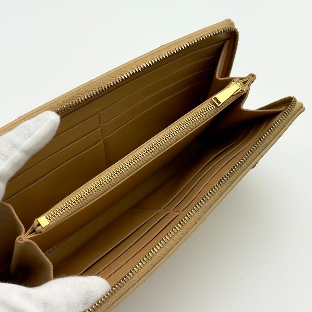 ボッテガヴェネタ【現行　最高級美品】カセット　 ラウンドファスナー　 長財布