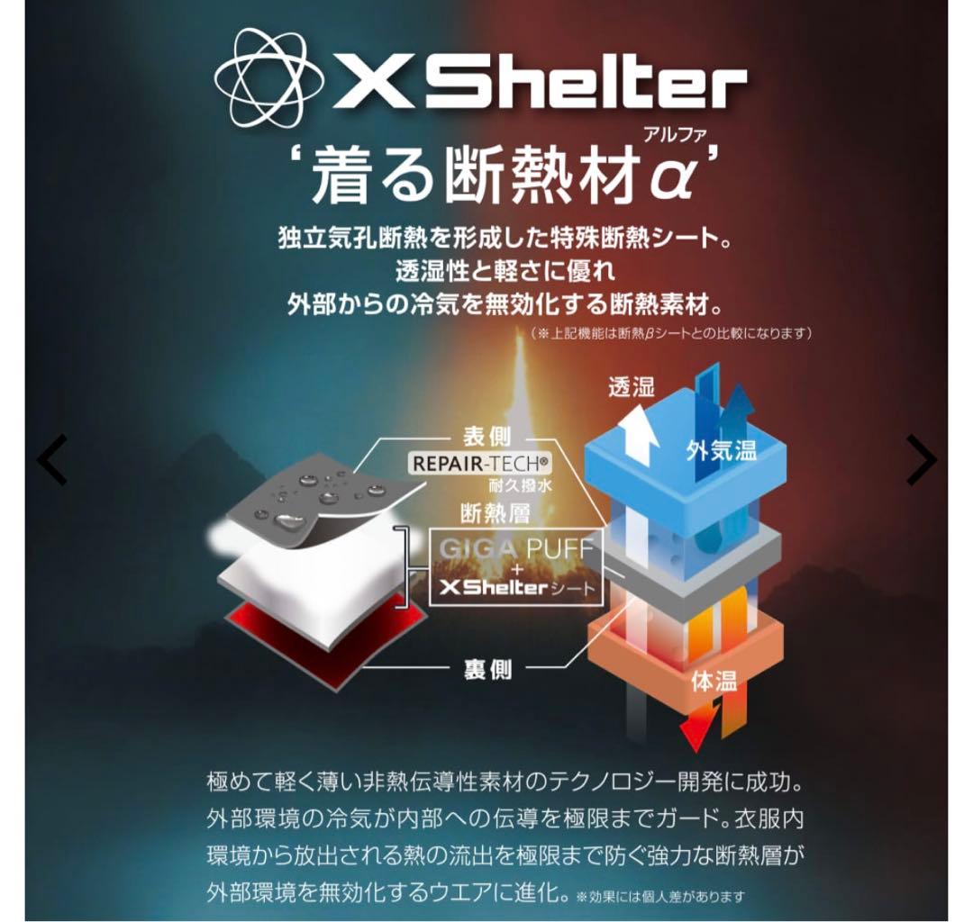 ワークマン エックスシェルター プレミアム ギガパフダウンコート 3L