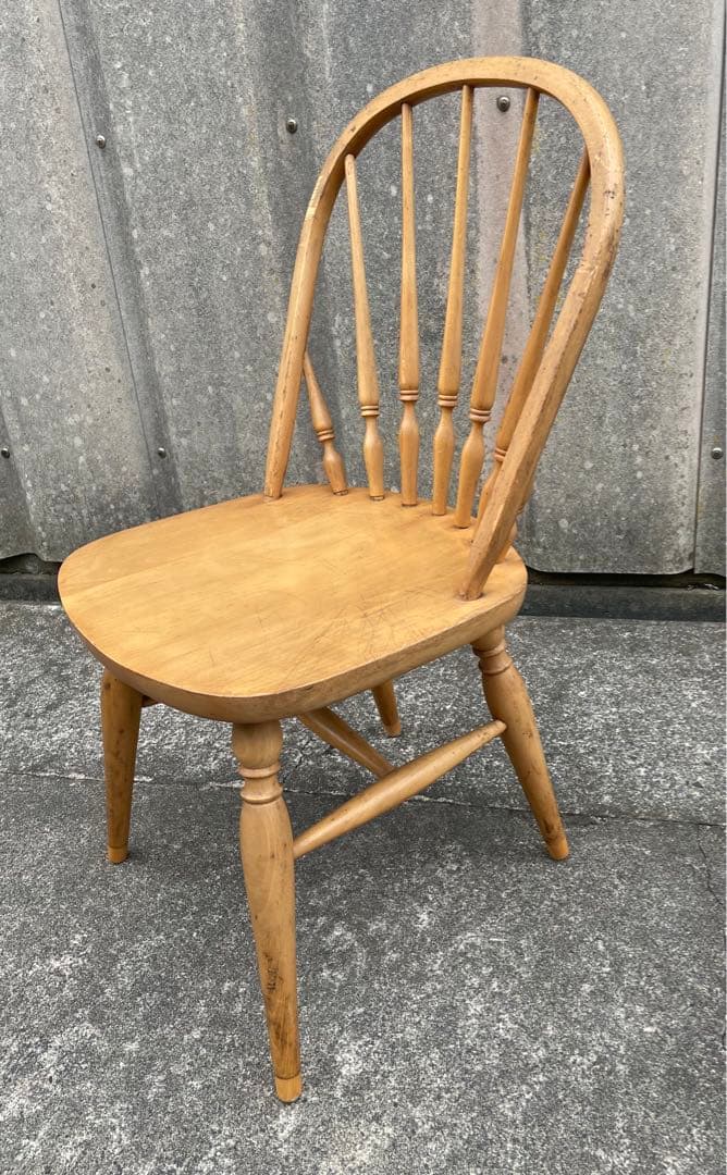 ビンテージ/飛騨家具/WINDS/太平/ウィンザーチェア/フープバックチェア/①