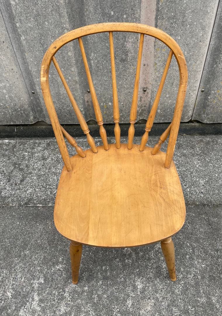 ビンテージ/飛騨家具/WINDS/太平/ウィンザーチェア/フープバックチェア/①