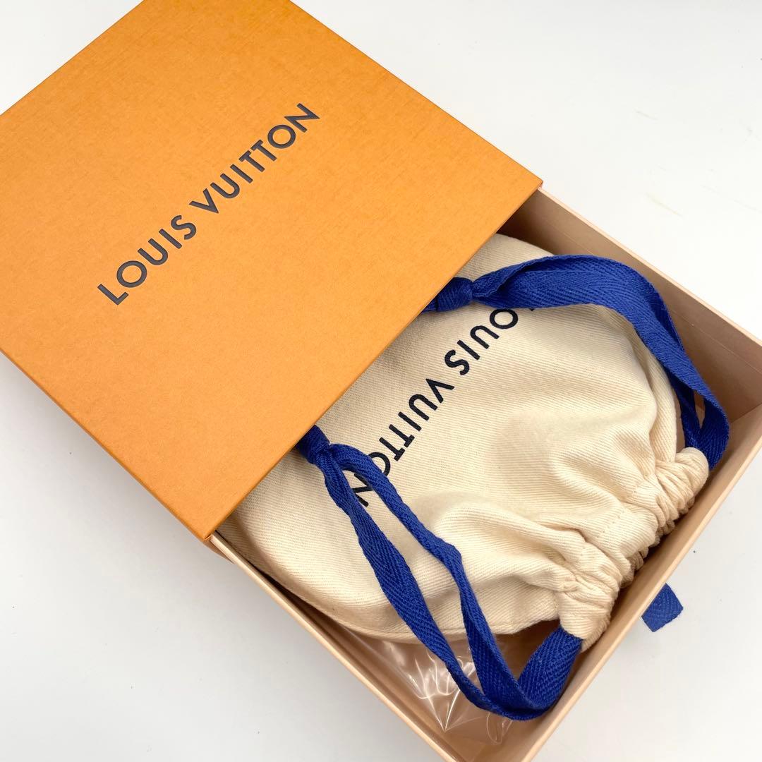 美品★ルイヴィトン　サンチュール　ダミエアズール　LVイニシャル　レザーベルト