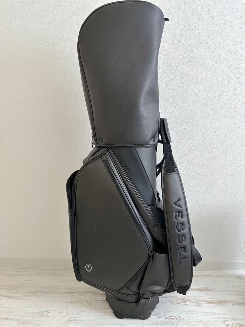 【超美品】Vessel ブラックキャディバッグ