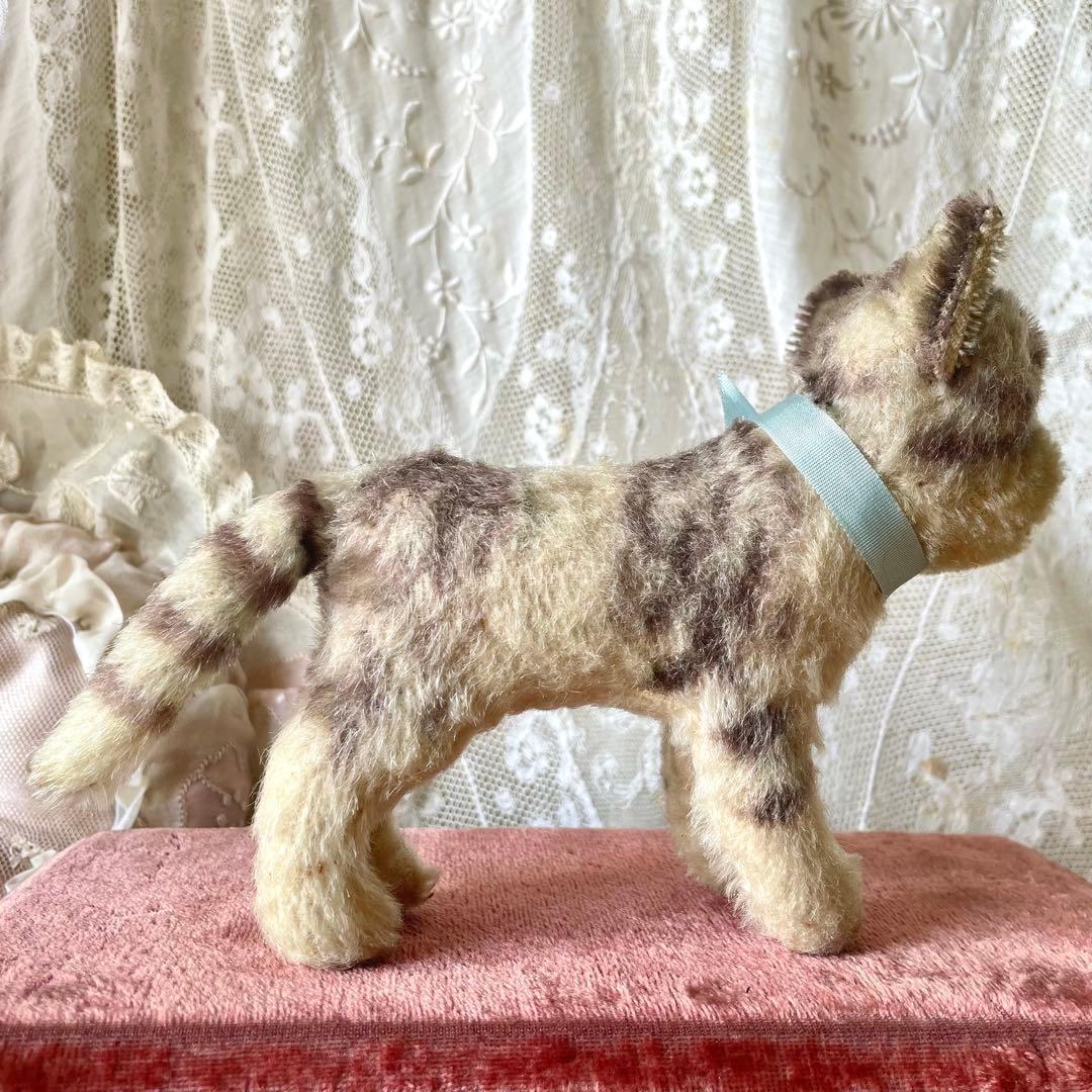 シュタイフ　タビー　Cat Tabby 猫ぬいぐるみ　ドイツヴィンテージ　ねこ