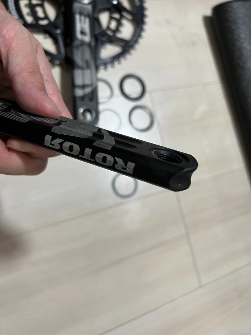最終値下 ROTOR 3D 170mmクランク楕円50-34T：シャフト30mm