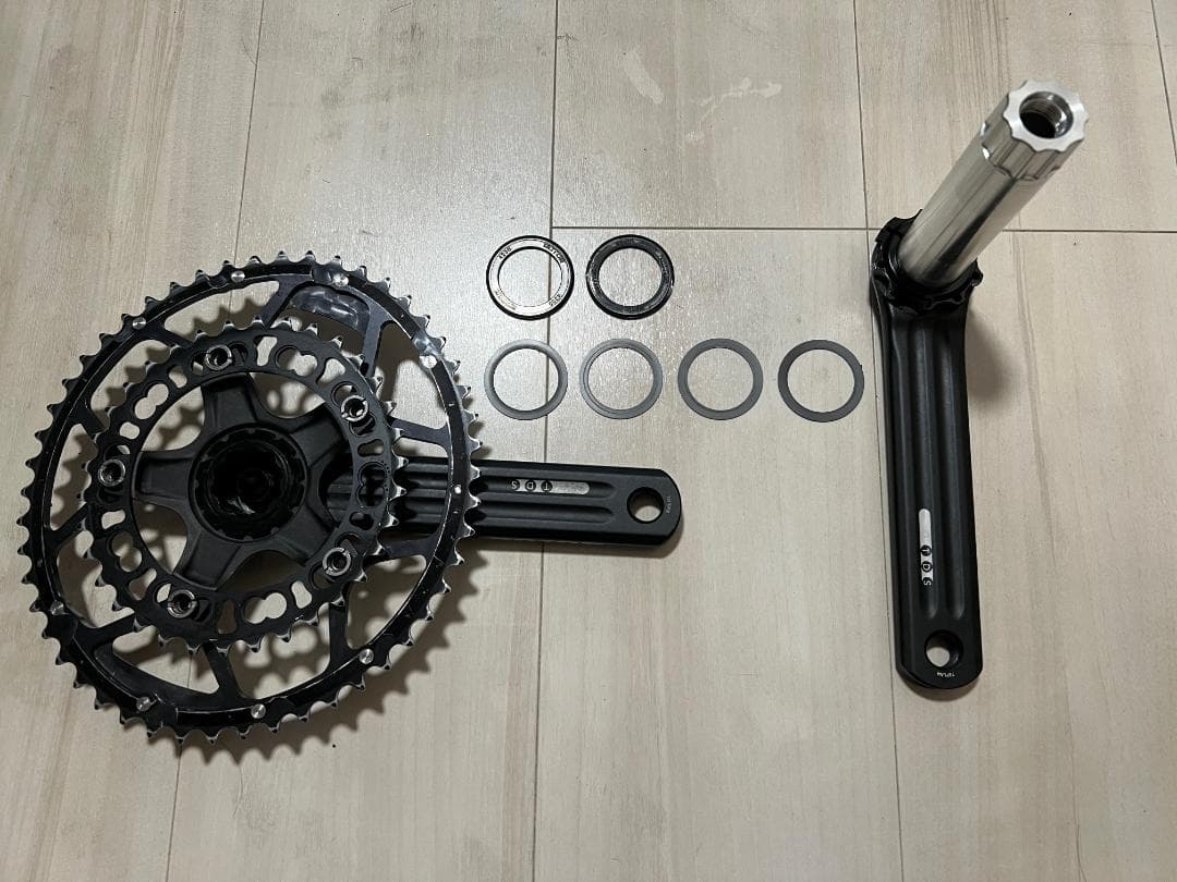 最終値下 ROTOR 3D 170mmクランク楕円50-34T：シャフト30mm