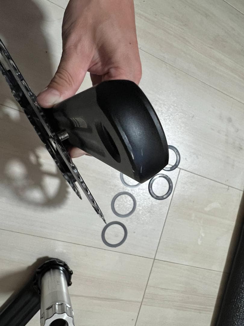 最終値下 ROTOR 3D 170mmクランク楕円50-34T：シャフト30mm