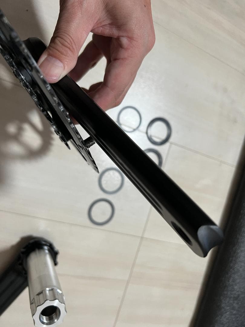 最終値下 ROTOR 3D 170mmクランク楕円50-34T：シャフト30mm