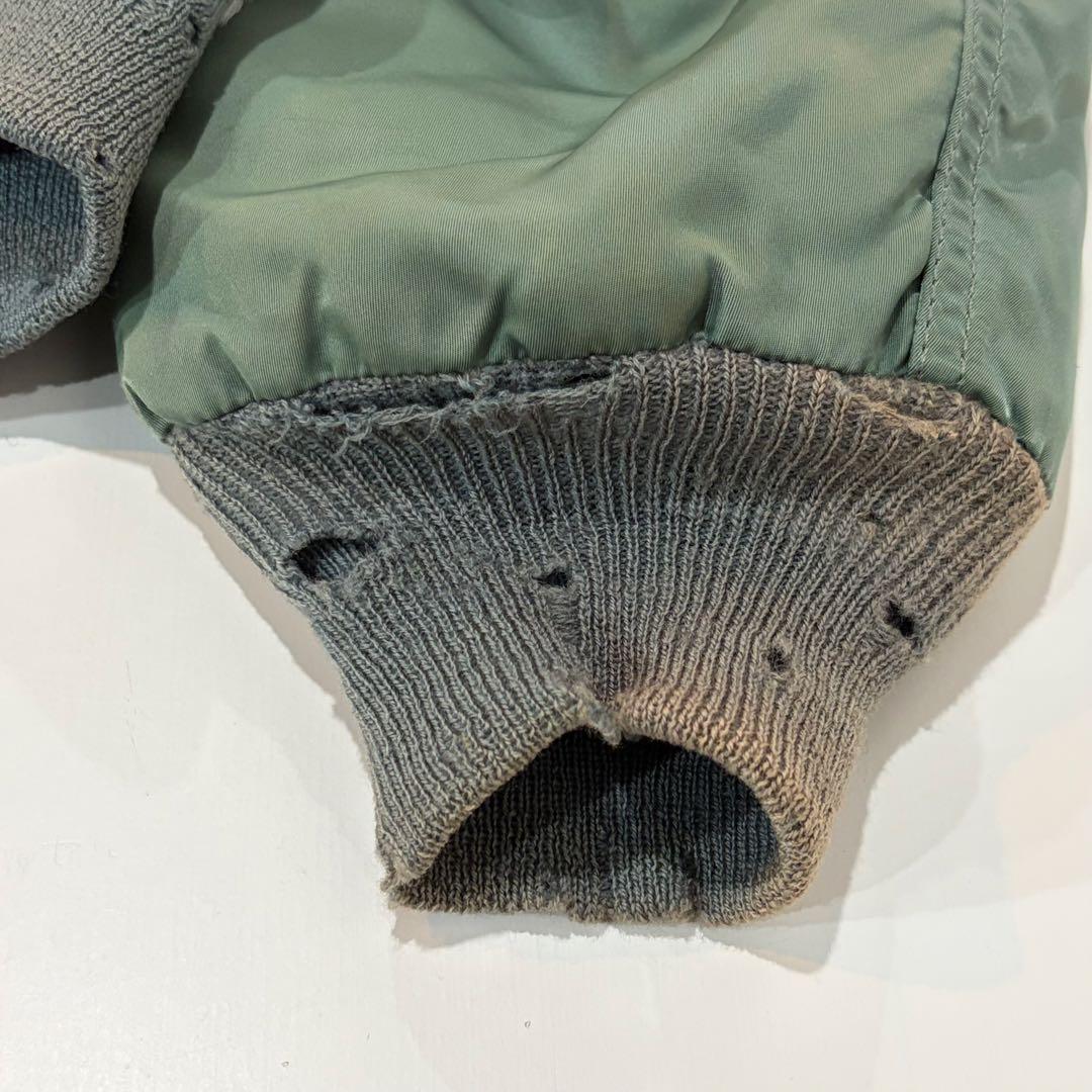 ALPHA INDUSTRIES MA-1 フライトジャケット リブダメージ S