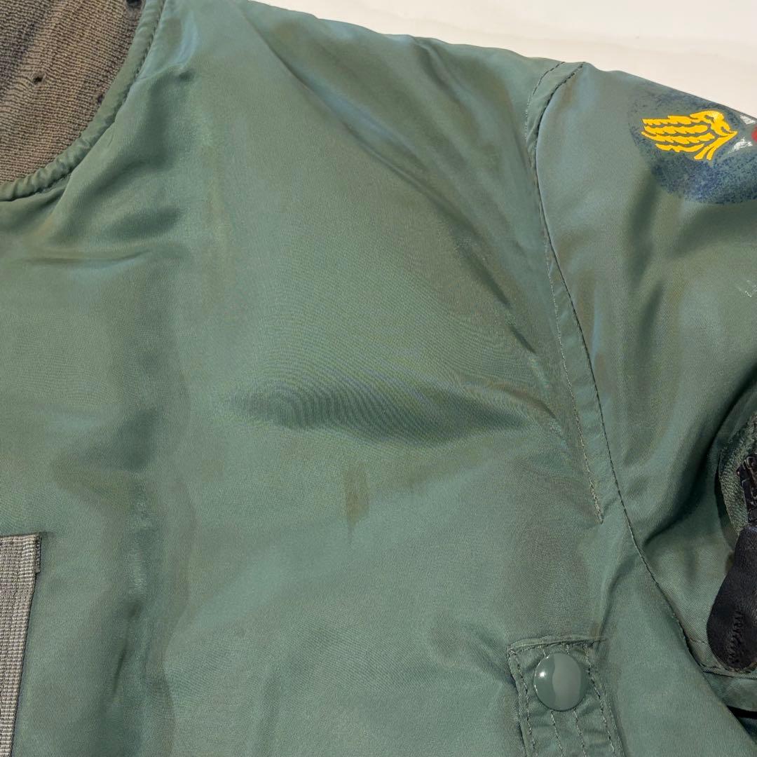 ALPHA INDUSTRIES MA-1 フライトジャケット リブダメージ S