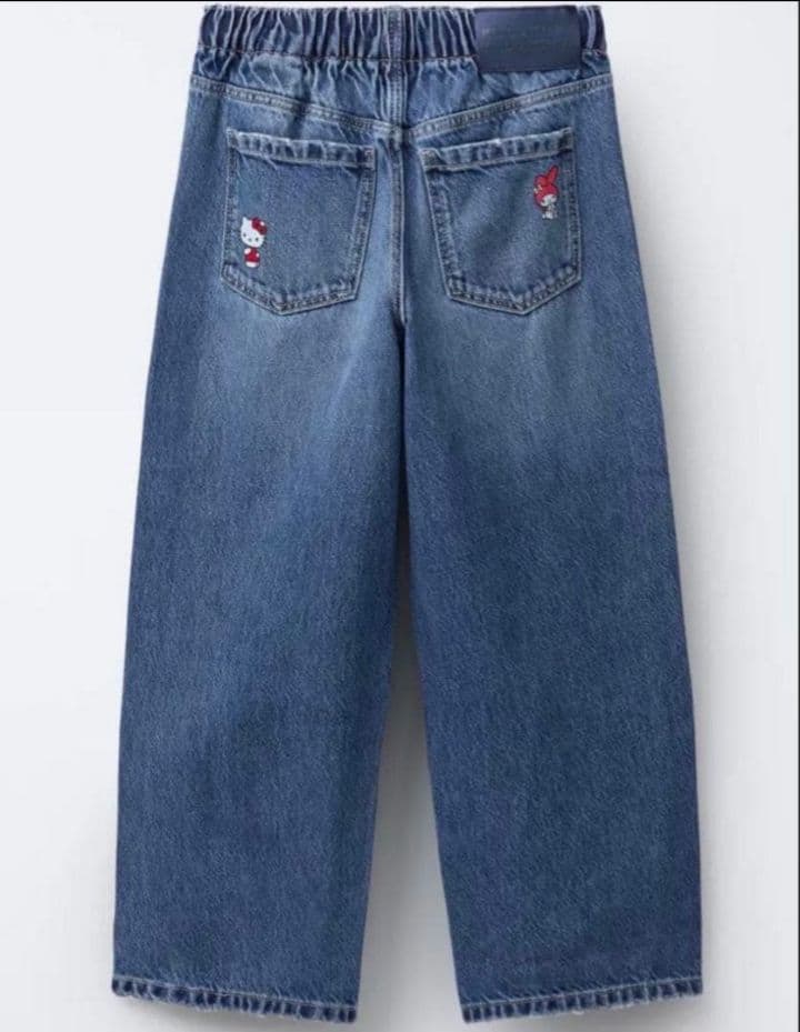 ZARA バレルジーンズ ハローキティ