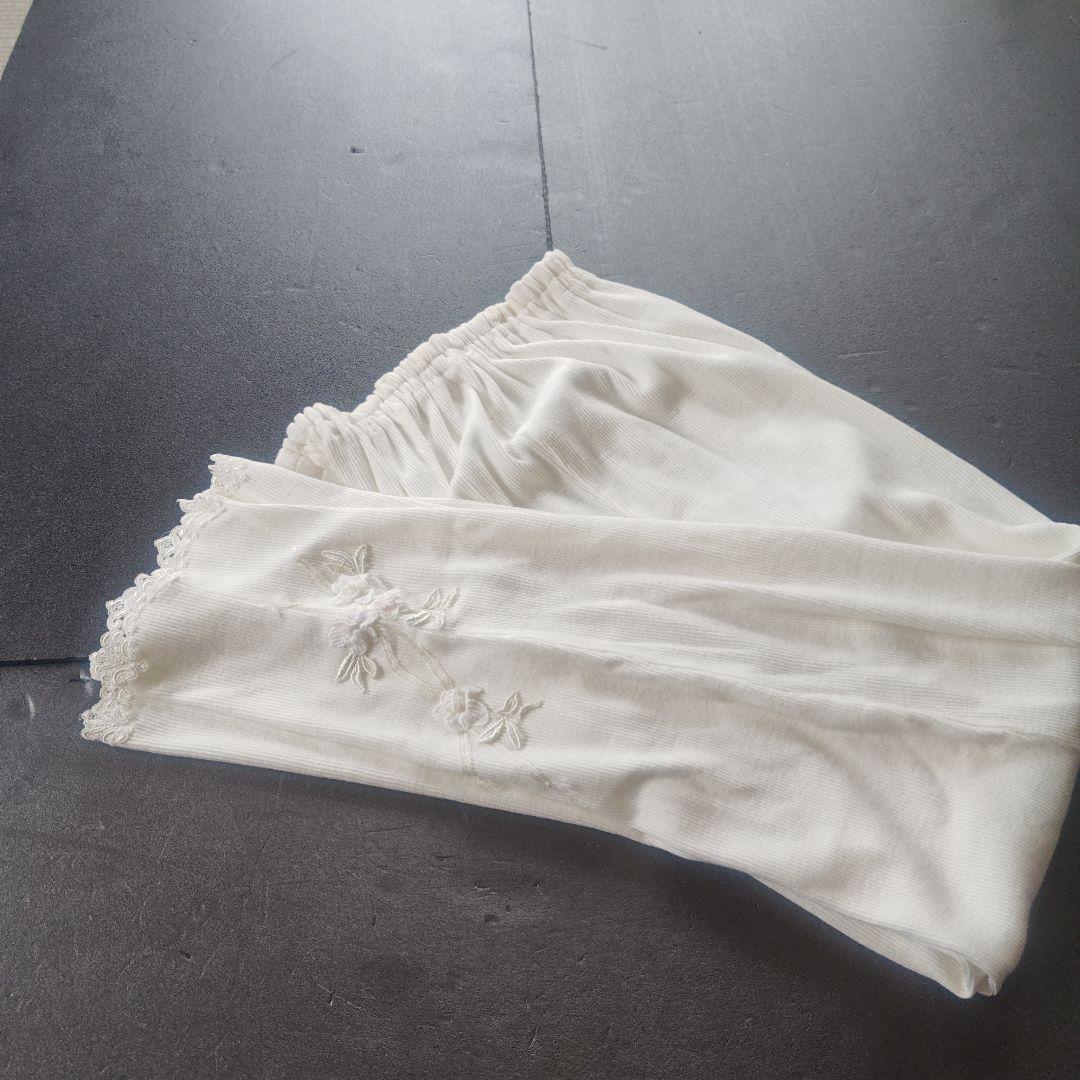 クレソンのホワイト 長袖パジャマセット