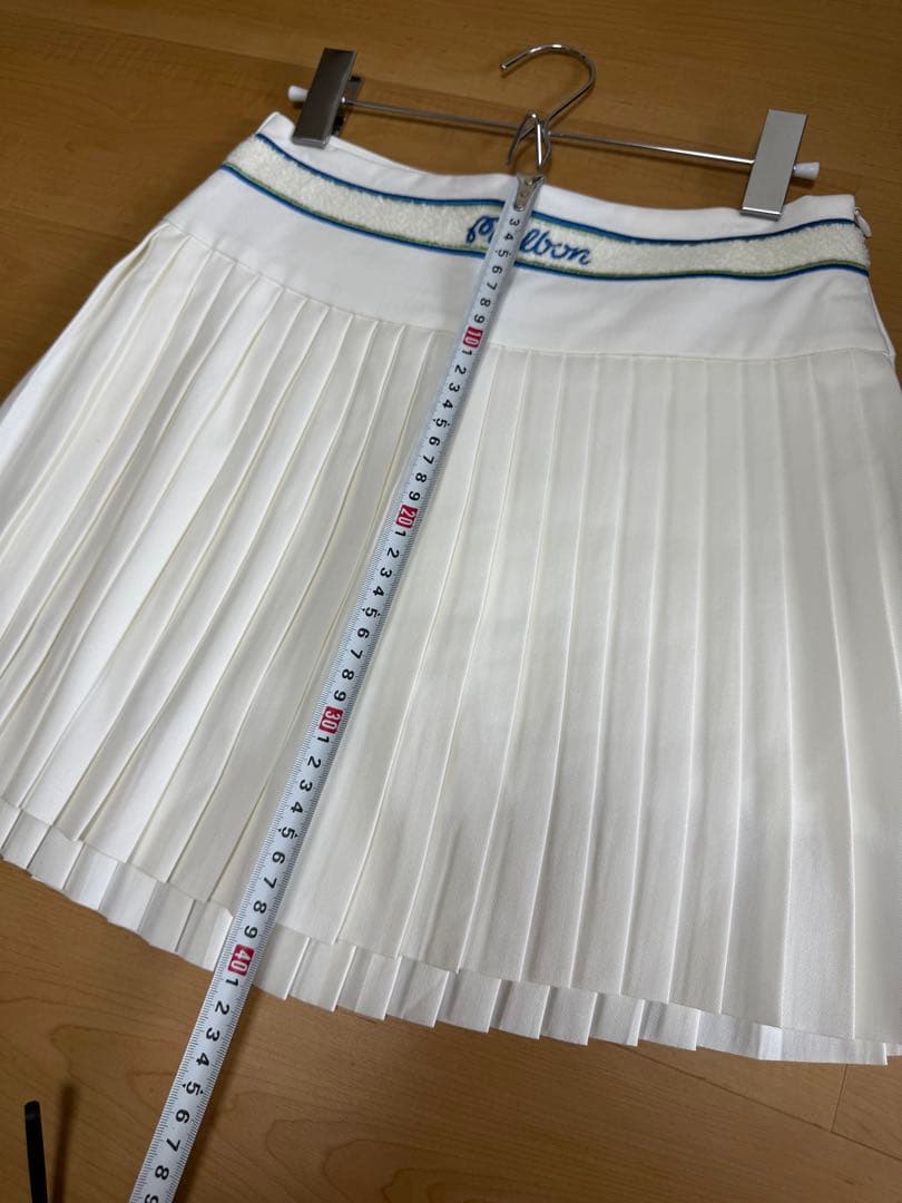 MARBON ゴルフ　ホワイト プリーツスカート