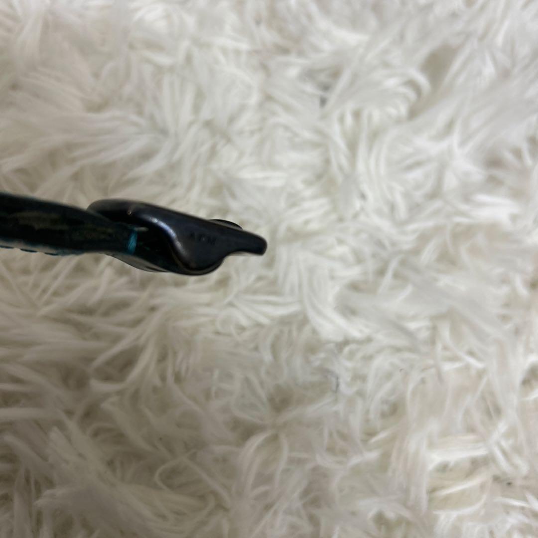 【希少】AKM メッシュベルト　レザー　グリーン