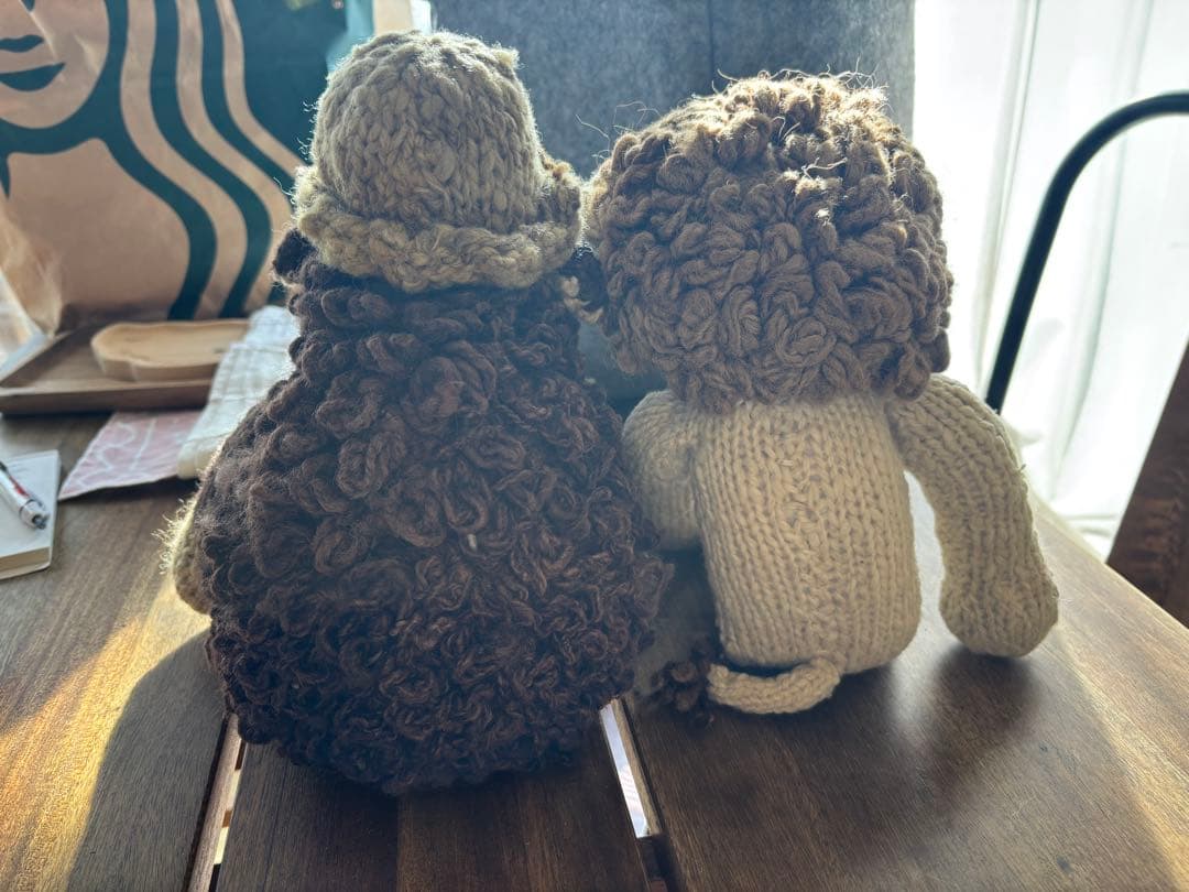 ケナナニッターズ ケニア ハンドメイド あみぬぐるみ 2体セット - メルカリ