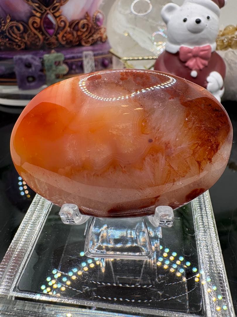 カーネリアン♡水晶共生パームNo.564美!!