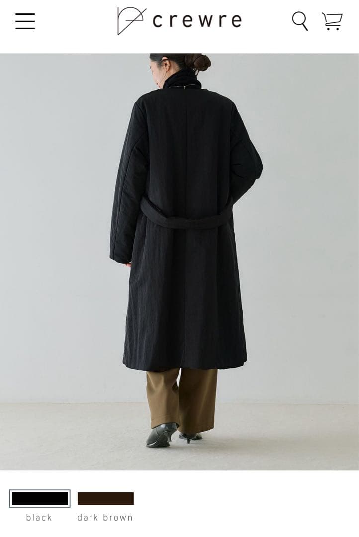 新品】crewre クルーレ 2wayノーカラーパファーコート サイズ1 - メルカリ