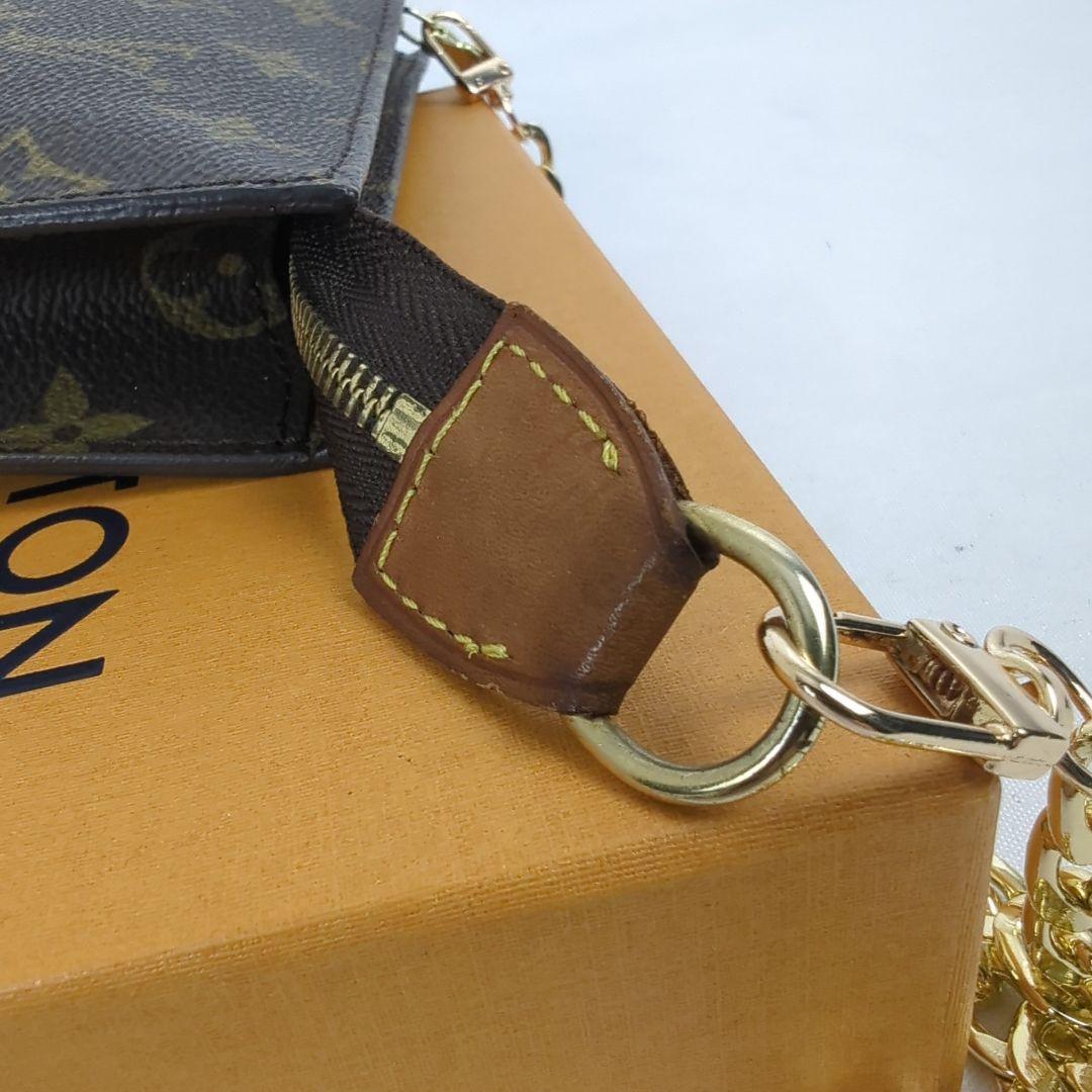 【良品】LOUISVUITTON ルイヴィトン チェーン アクセサリーポーチ