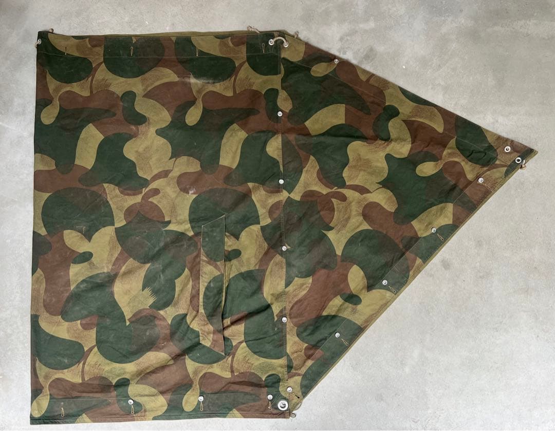 ベルギー軍幕 M54 ブラッシュストロークカモ シェルターハーフ