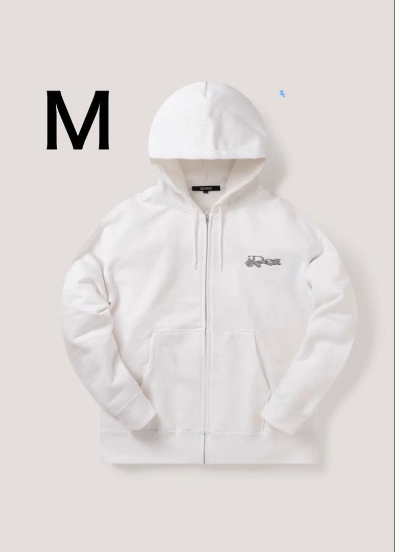 ideaswamホワイトzip パーカー M - メルカリ