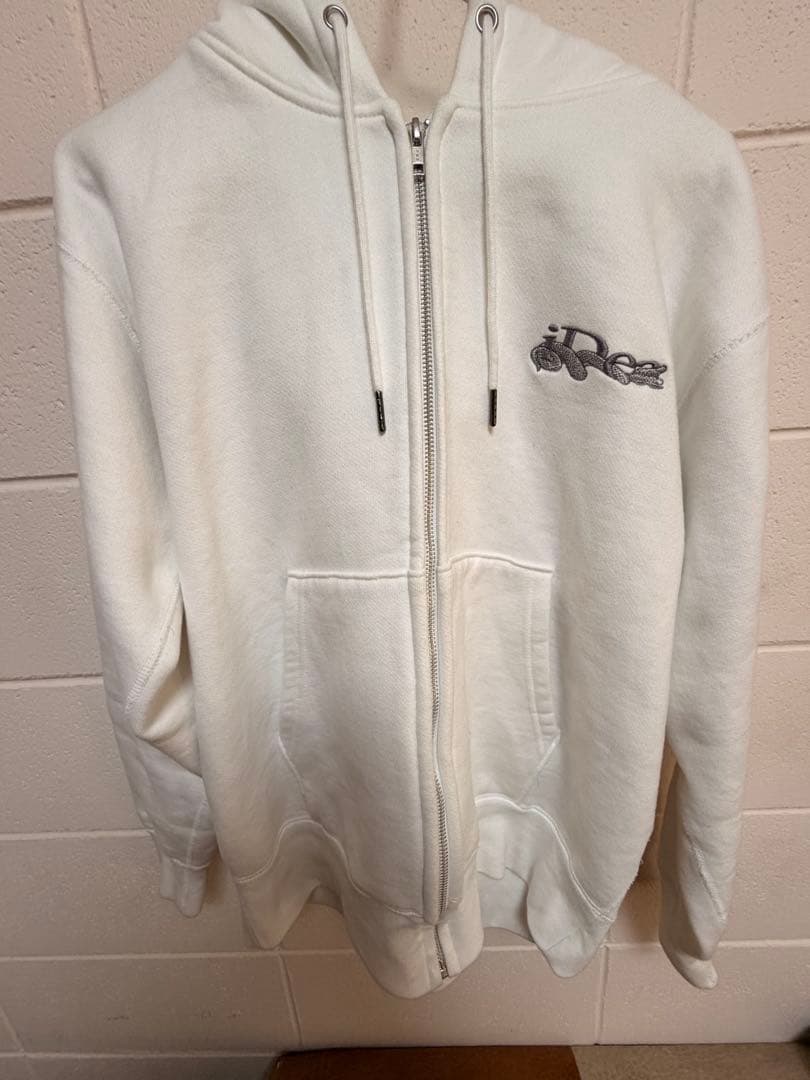 ideaswamホワイトzip パーカー M - メルカリ