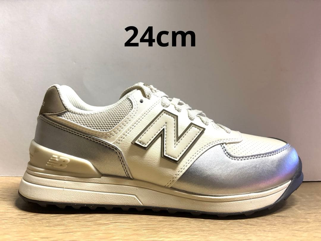 未使用24cm 2E ニューバランスゴルフ WGS574S3 ホワイト/シルバー
