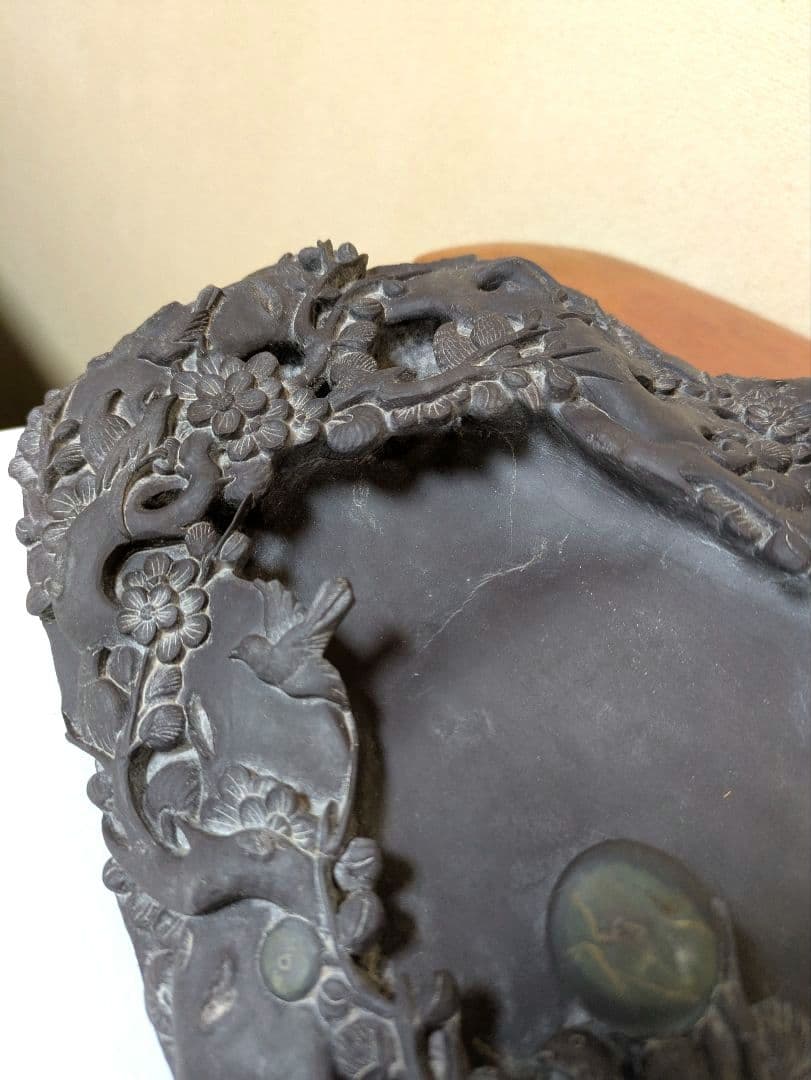 硯　【昭和　古美術　書道　骨董　アンティーク　アート　レトロ　】