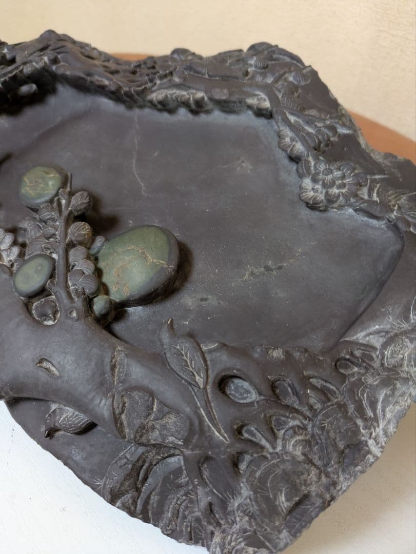 硯　【昭和　古美術　書道　骨董　アンティーク　アート　レトロ　】