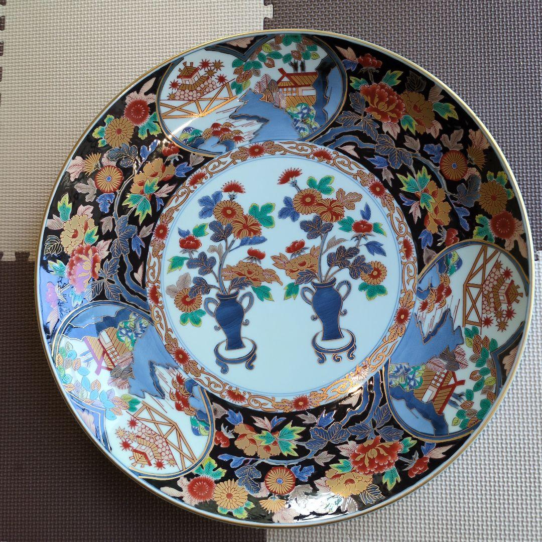 有田焼 飾皿45cm 哲山作 - メルカリ