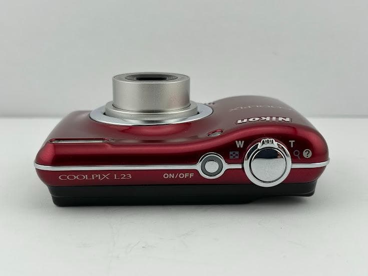 ☆極上美品☆ニコン NIKON COOLPIX L23 レッド☆メモリーカード付