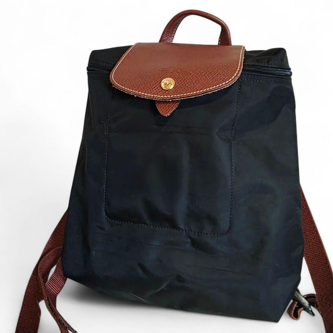 LONGCHAMP ロンシャン ナイロン リュック 黒