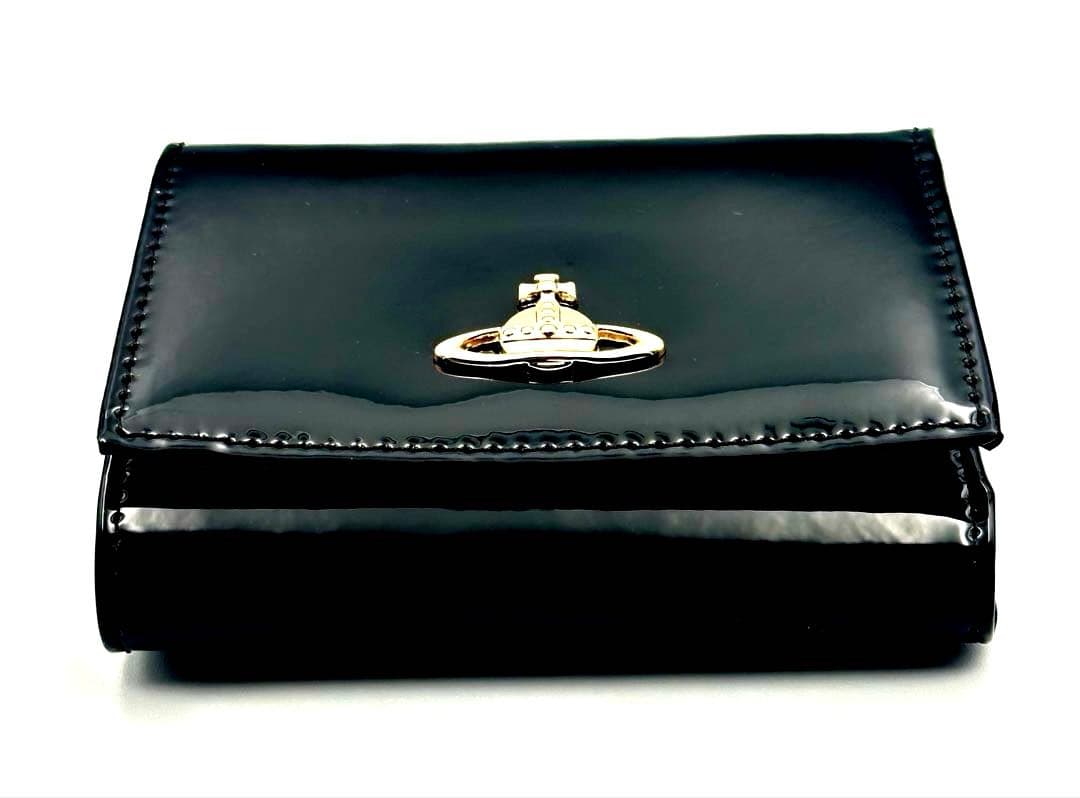【新品✦人気】Vivienne Westwood 三つ折り財布 ブラック/黒