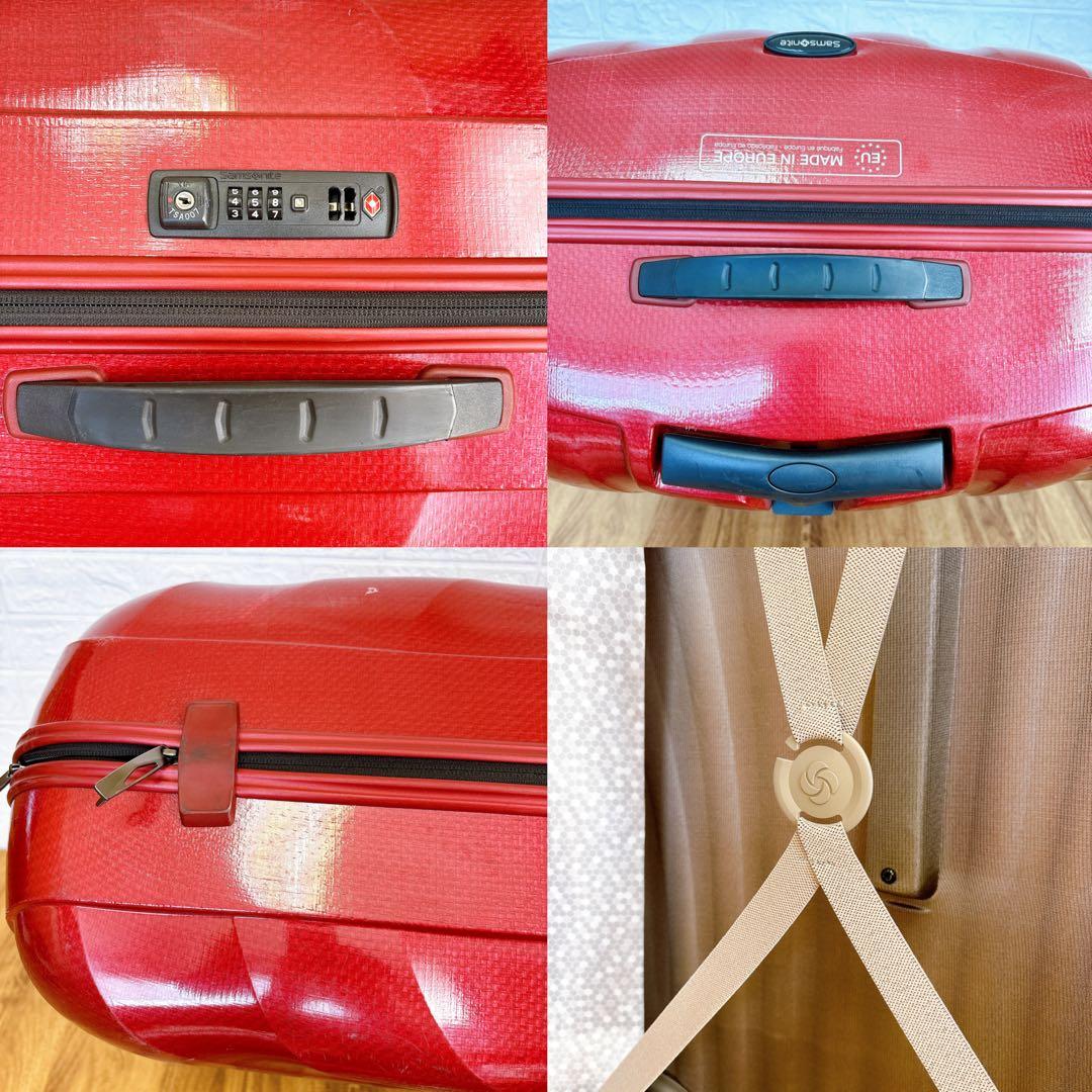 サムソナイト コスモライト スピナー75 大容量 94L 4輪 TSAロック 赤