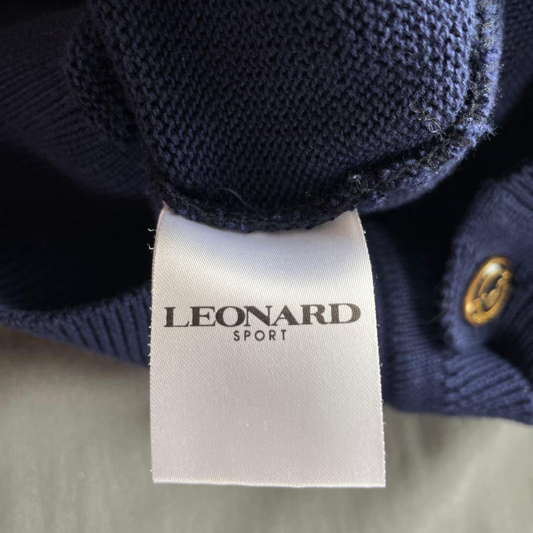 LEONARD トランペット刺繍 ノースリーブセーター