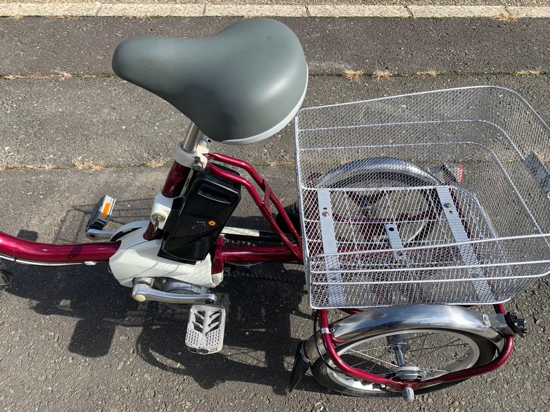 【動作確認済】送料無料 Panasonic 電動三輪自転車8.9Ah長押し4点灯