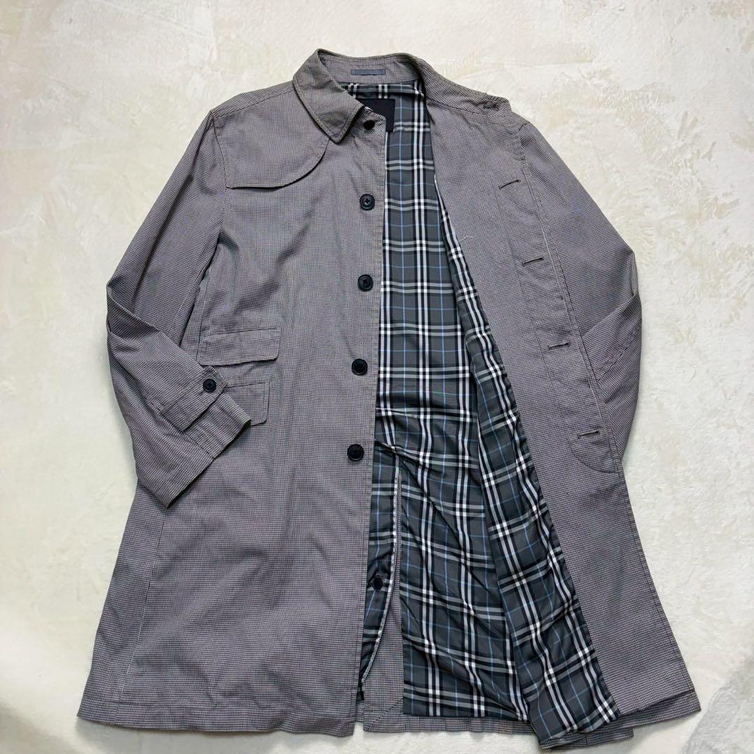 【大人気】バーバリーブラックレーベル スプリングコート 千鳥柄 ノバチェック