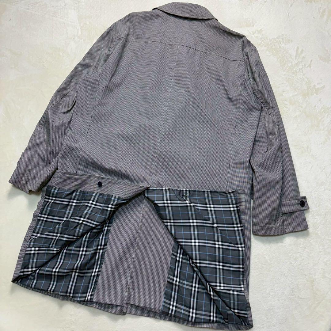 【大人気】バーバリーブラックレーベル スプリングコート 千鳥柄 ノバチェック