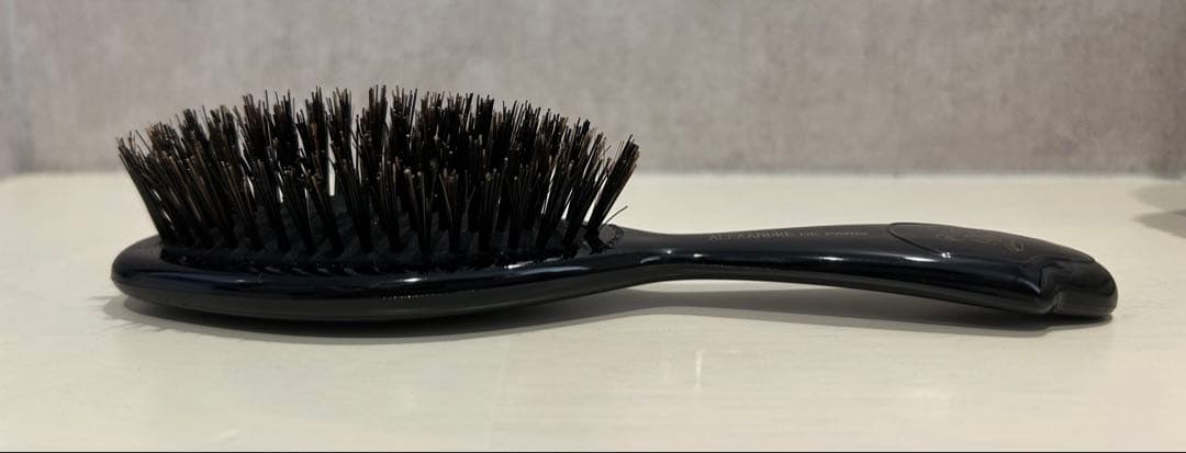 ALEXANDRE DE PARIS】ブラックヘアブラシ 専用ポーチ付き